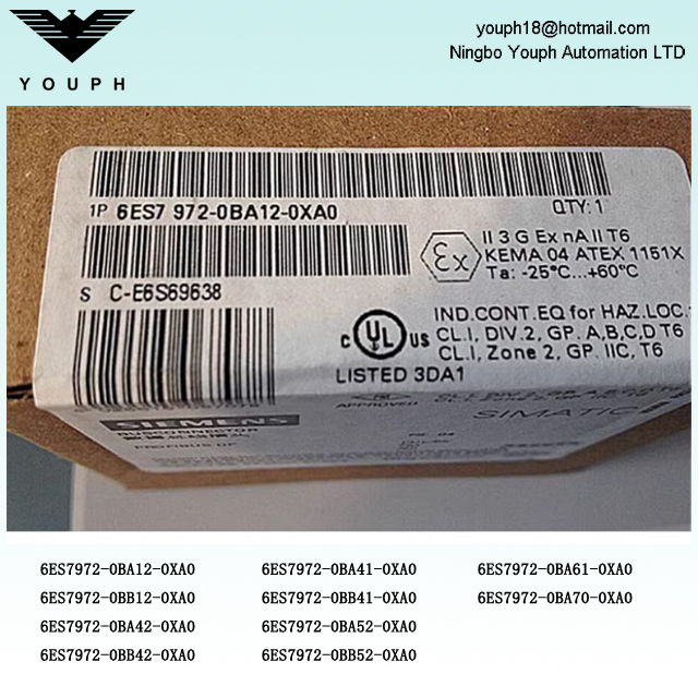 SIEMENS DP CONECTOR 6ES7972 6ES7 972-0BB / 0BA / 52 /42 /41 / 12-0XA0