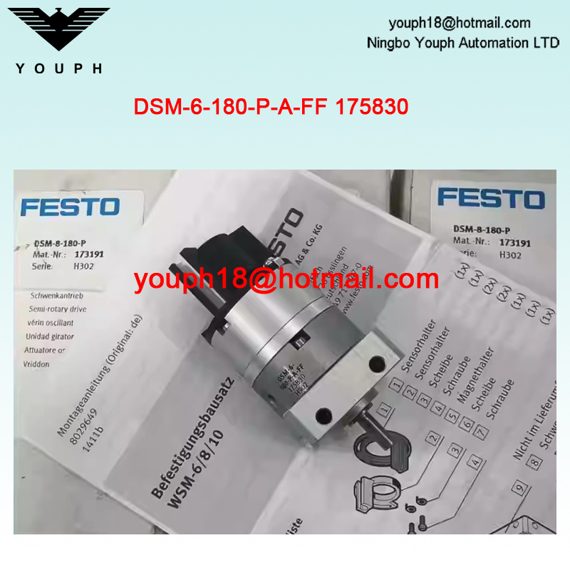 Festo DSM-6-180-PA-FAF 175830 Girador giratorio 180 ° DSM Drive semi-rotación