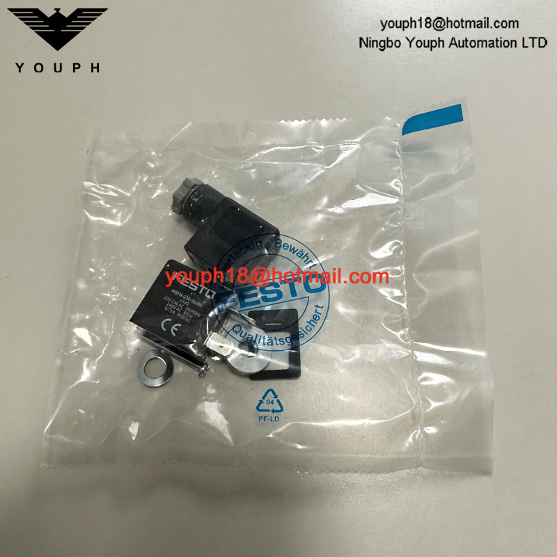 Festo MSFW-230-50/60 4540 230V AC 50/60 Hz Válvula de tigre MFH-5-1/4 Bobina solenoide