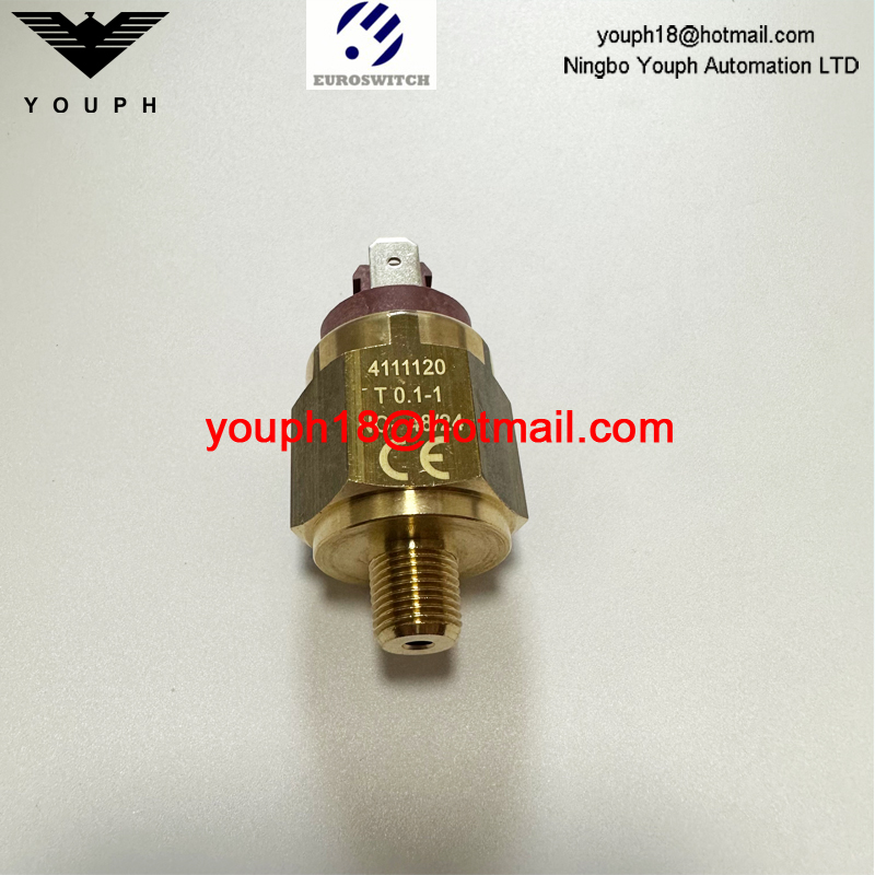 Italia EuroSwitch 4111120 4111220 Tipo de contacto No / NC Diafragma de latón interruptor de presión