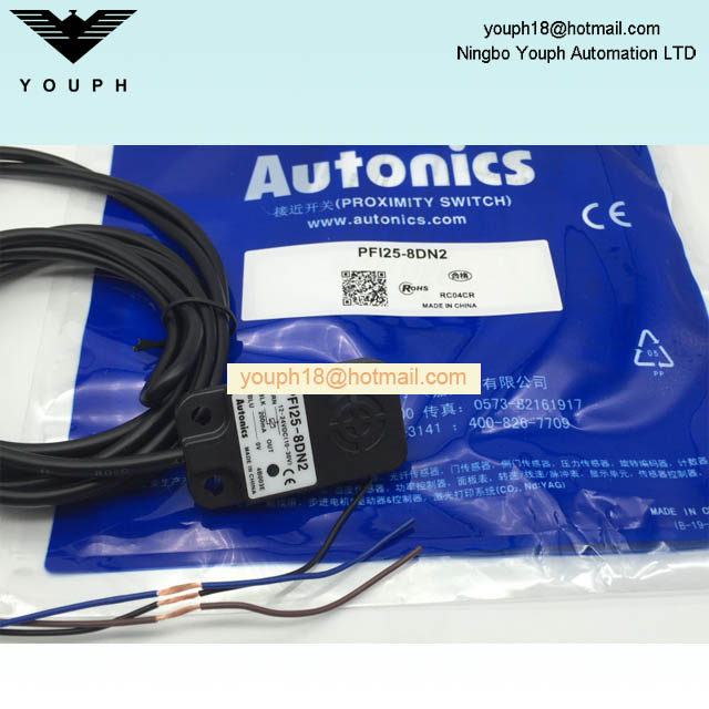 Autonics PFI25-8DN2 PFI25-8DP2 Serie PFI Sensor de proximidad de tipo plano rectangular