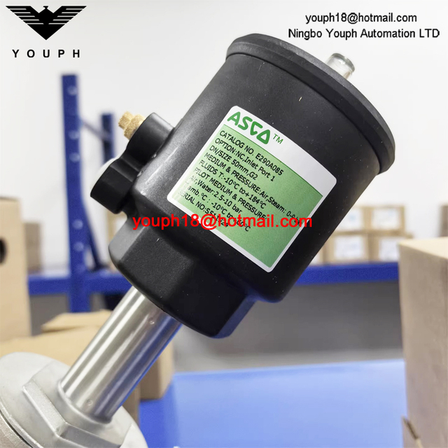 EMERSON ASCO E290A085 tamaño 50 mm G2 'NC VÁLVULA de asiento en ángulo de acero inoxidable para vapor de agua caliente