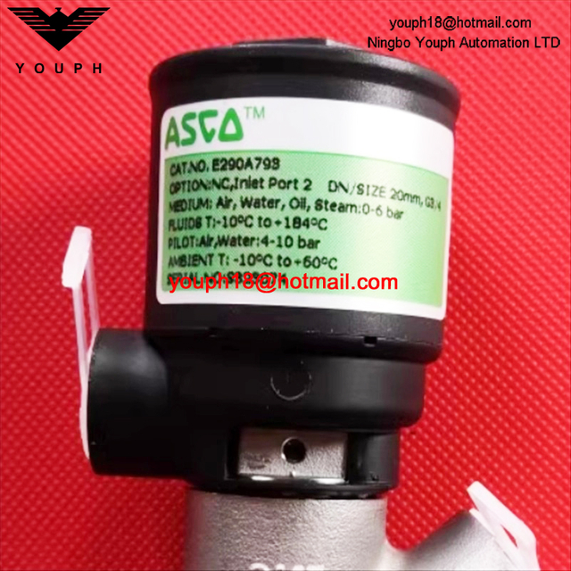 EMERSON ASCO E290A793 G3/4' 20mm VÁLVULA de asiento en ángulo de acero inoxidable cerrada normal