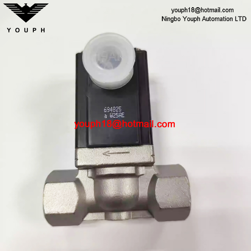 Burkert 00049987 0290 A Serie G1/2' FKM Válvula solenoide de acero inoxidable servocontrolada con diafragma