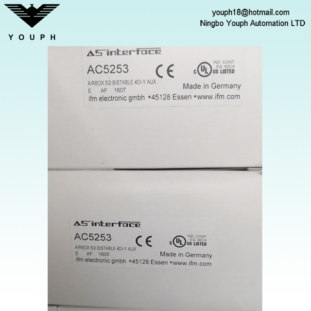 IFM AC5253 As-Interfaceairbox 5/2 Bistable 4di-y Aux Module