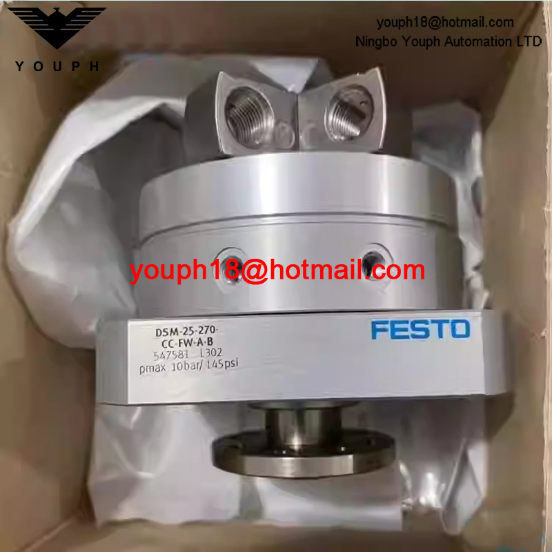 Festo DSM-25-270-CC-FW-AB 547581 Doble de acción con impulso semi-rotación de amortiguadores
