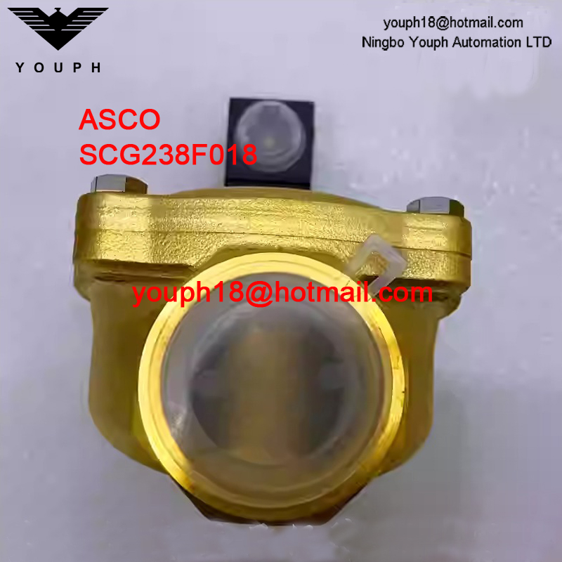 ASCO 238 SCG238D018 2 pulgadas Válvula solenoide de latón normalmente cerrada
