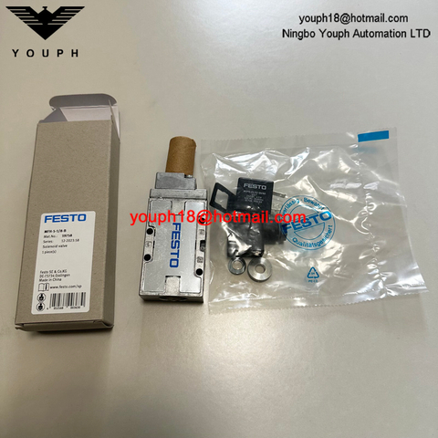 Festo MFH-5-1/8-B 19758 con bobina 24VDC 220VAC Válvula de tigre 2000 Válvula solenoide