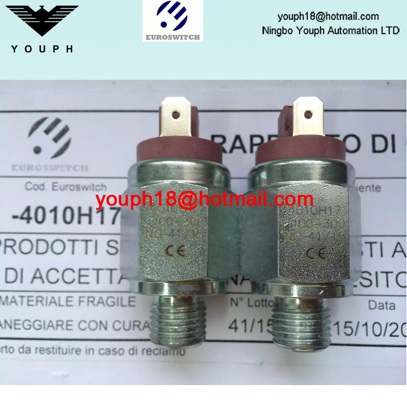 EuroSwitch 4010H17 4020H17 40V10H17 40V20H17 T50-150 40 40V Interruptor de presión del pistón