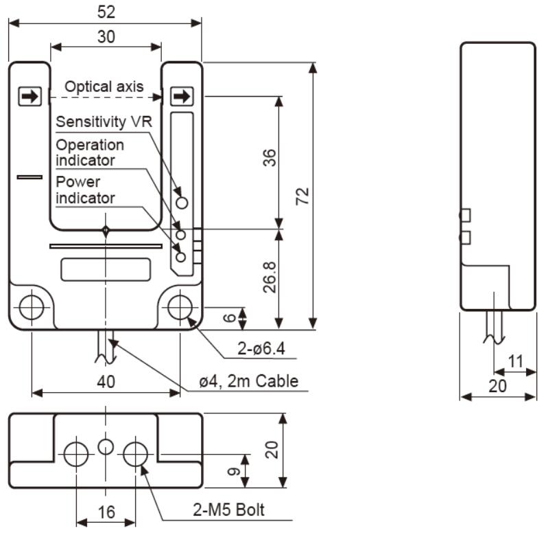 Dimensi&oacute;n bup-30