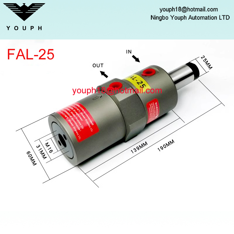 FAL-18 FAL-25-FAL-35 Serie FAL Vibrador lineal Vibrador neumático Pistón Vivador de impacto recto telescópico Vibrador