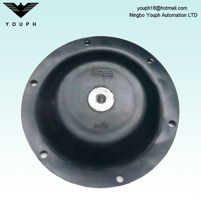 Diafragma de Almatec Buna-N 12503170 Diámetro 190 mm E25 ET40 AD32 SERIE AIRE POMENTOS Operados