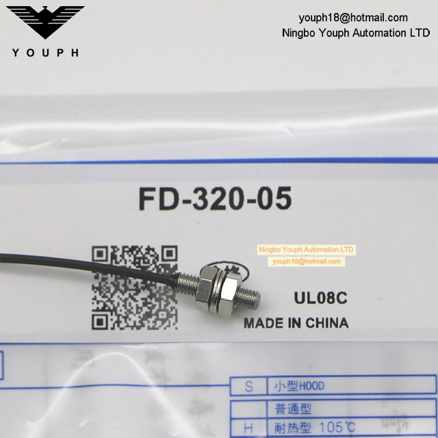 Autonics FD-320-05 Tipo reflectante difuso Sensor de fotos de cable de fibra óptica