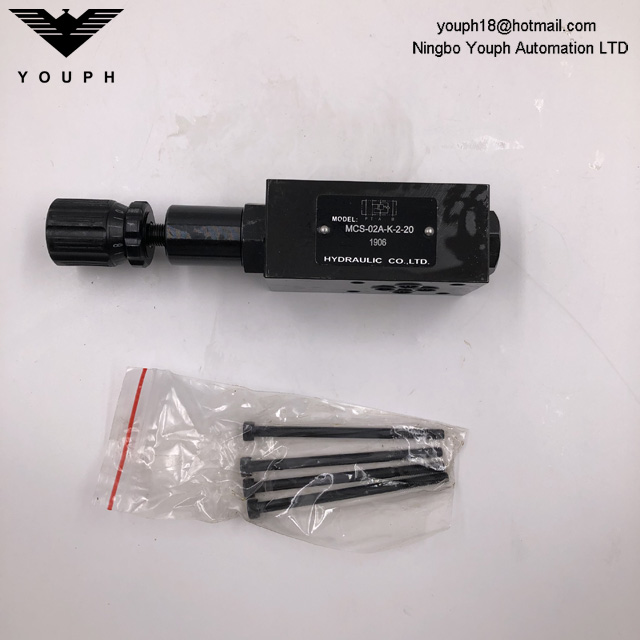 MCS-02-K-2-20 MCS-02B-K-2-20 MHA-02 MHA-03 MHA-04 MHA-06 MHB-02 Válvula hidráulica