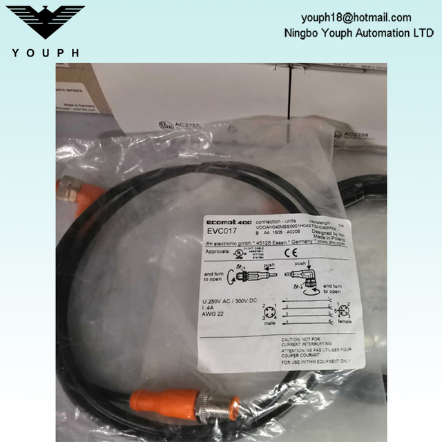 IFM EVC017 VDOAH040MSSS0001H04STGH040MSS Cable de conexión