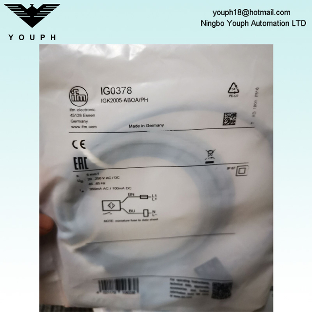 IFM IG0378 IGK2005-ABOA/Sensor inductivo