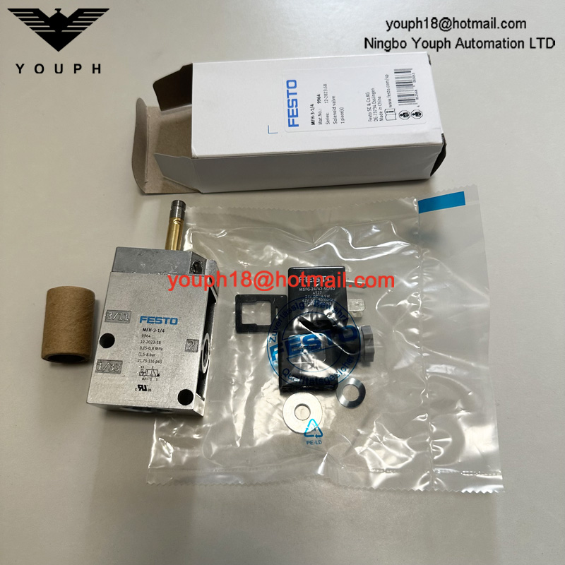 Festo MFH-3-1/4 9964 con bobina DC24V AC230V Tiger Válvula solenoide monostable clásica