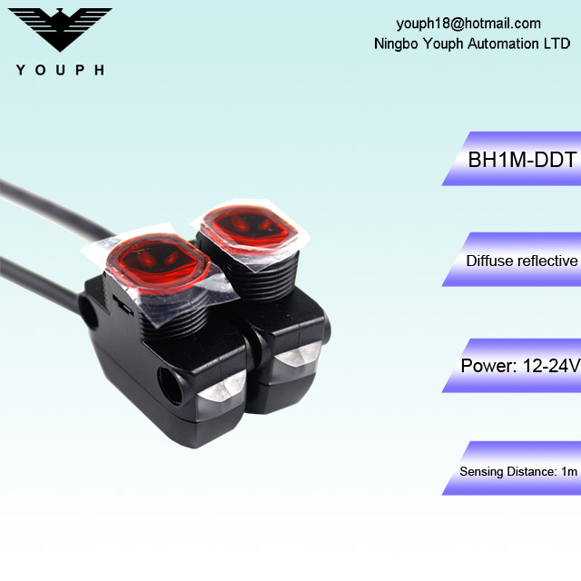 Autonics BH1M-DDT difuso sensor fotoeléctrico de prevención de interferencia reflectante