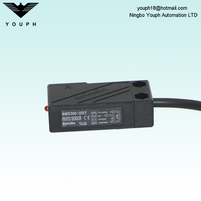 Autonics BMS300-DDT Amplificador reflectante difuso Sensor de fotos de materiales opacos translúcidos incorporados