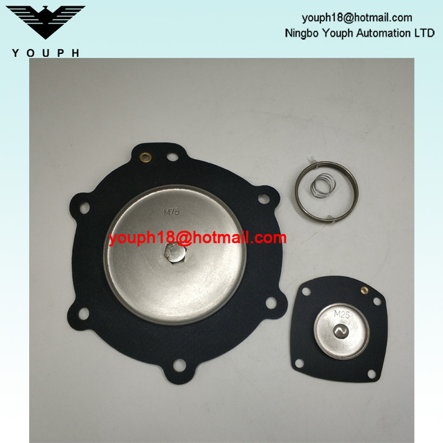 Turbo M75 M25 Válvula global para válvula de pulso de tanque cuadrado SQP75 SQM75 Kit de reparación de diafragma