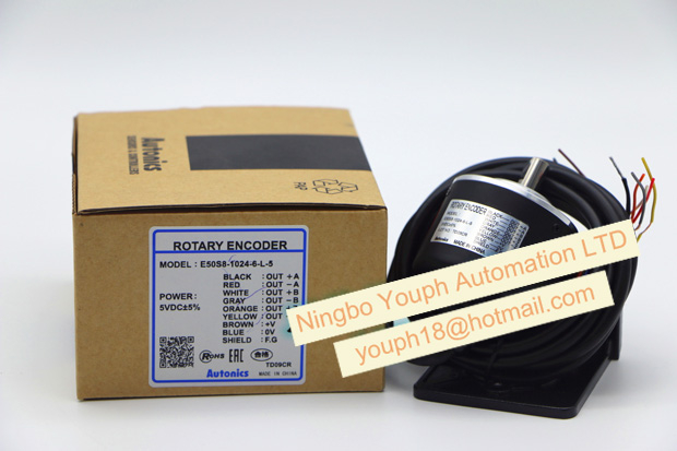 Autonics E50S8-1024-6-L-5 Diámetro ∅50 mm Tipo de eje Codador rotativo incremental