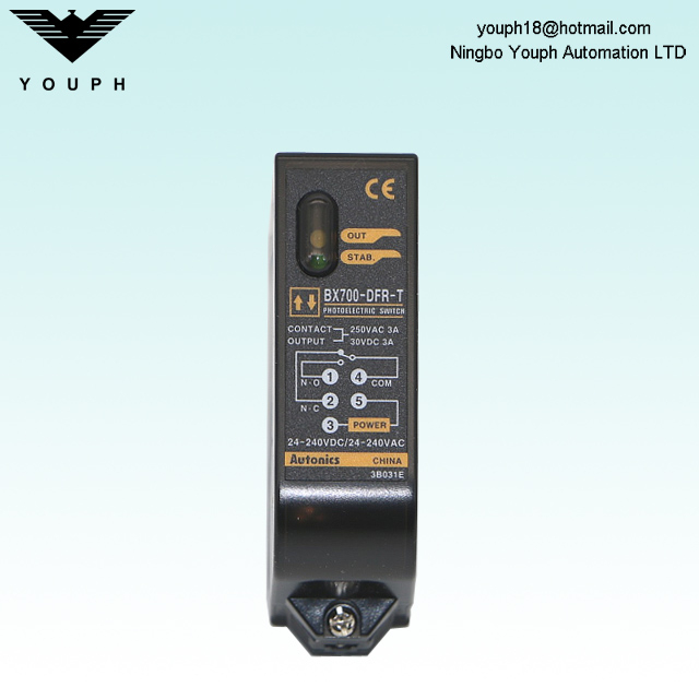 Autonics BX700-DFR-T difuso reflectante Sensor fotoeléctrico de temporizador incorporado