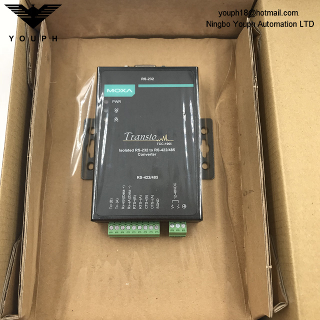 MOXA TCC-100I v2.2.1 Isolado RS-232 a RS-422/485 convertidor bidireccional