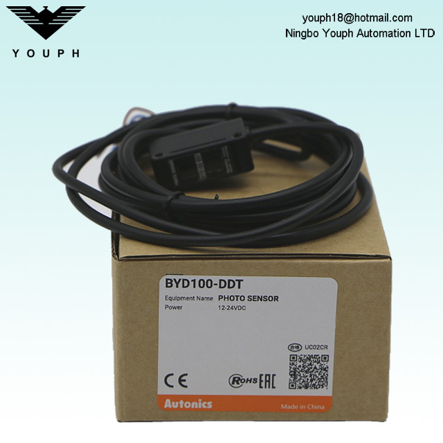 Autonics BYD100-DDT difuso sensor de fotos de ajuste de sensibilidad reflectante