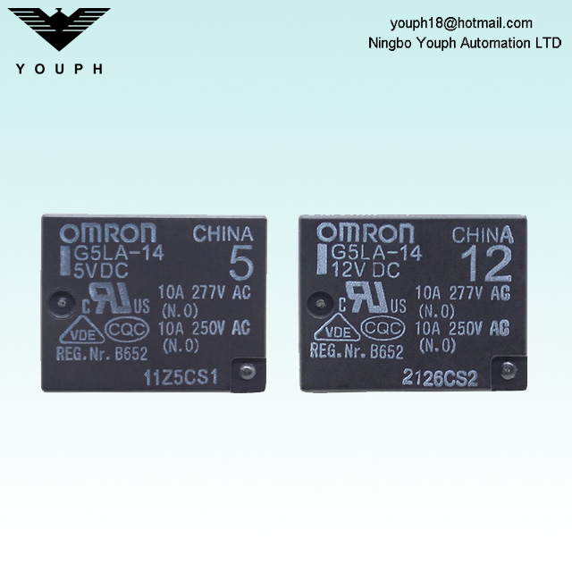 Omron G5LA-14 G5LE-14 5VDC 12VDC 24VDC 10A5 Relé