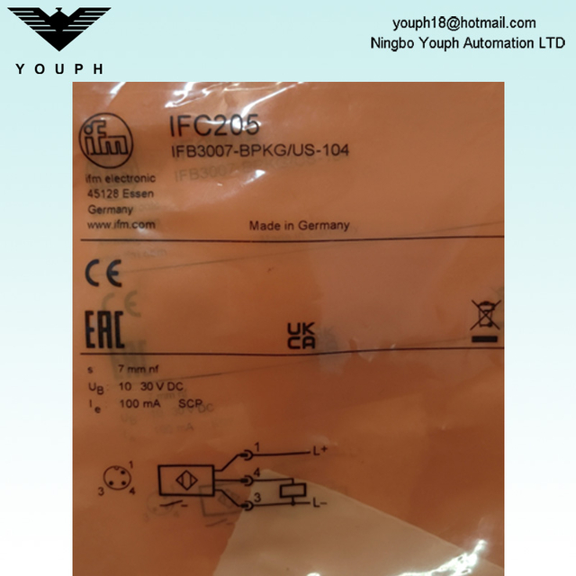 IFM IFC205 IFB3007-BPKG/US-104 Sensor inductivo