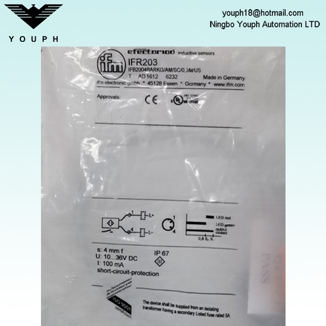 IFM IFR203 IER203 IGR203 Sensor inductivo