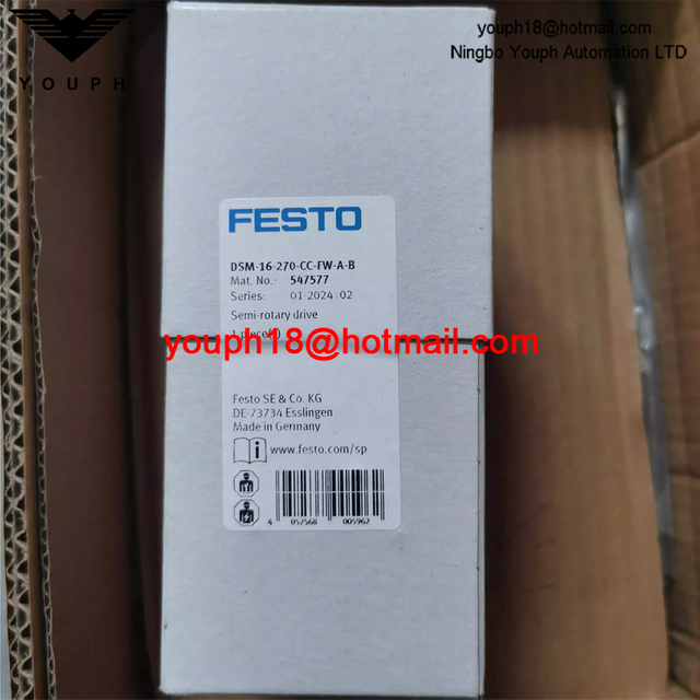 Festo DSM-16-270-CC-FW-AB 547577 DOBLE-ACTING M5 Tamaño 16 Vane de aluminio