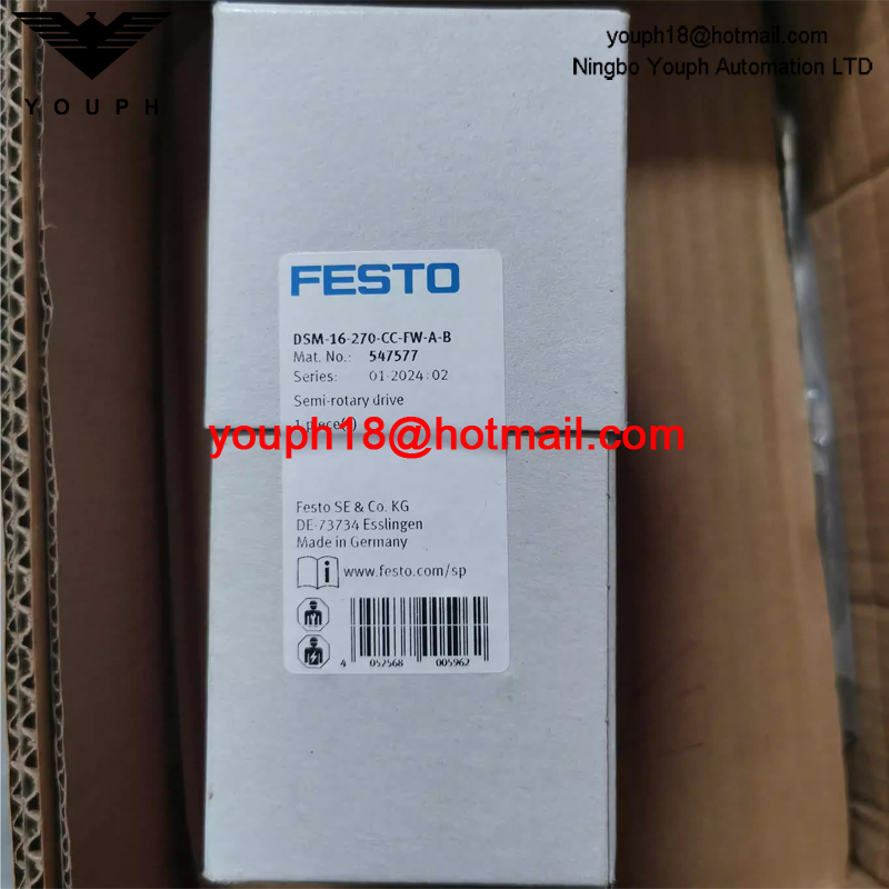 Festo DSM-16-270-CC-FW-AB 547577 DOBLE-ACTING M5 Tamaño 16 Vane de aluminio