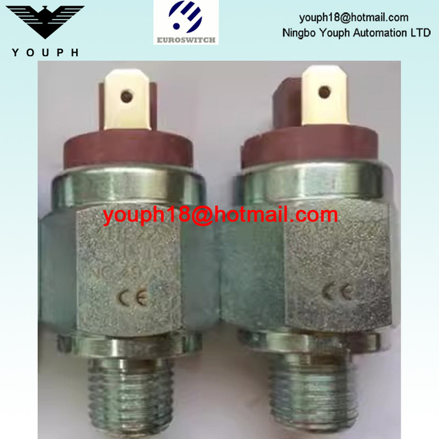 Italia EuroSwitch 4110222 4110124 4110H12 NO / NC Clasificación de contacto 0,5 A / 48 V Interruptor de presión de diafragma