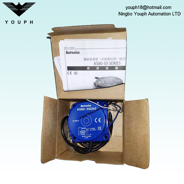 Autonics AS80-50DN3 AS80-50DP3 Sensor de proximidad de larga distancia inductiva