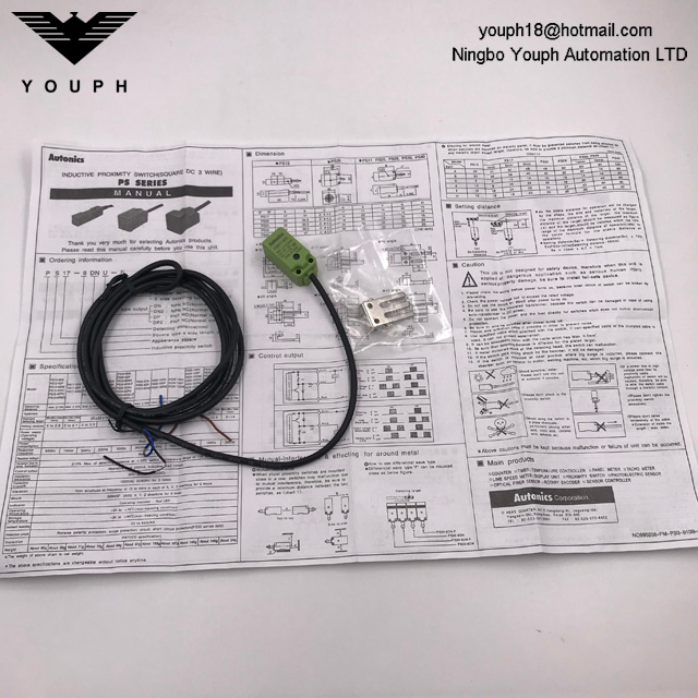 Autonics PSN17-5DN PSN17-5DN-F Sensor de proximidad rectangular delantero