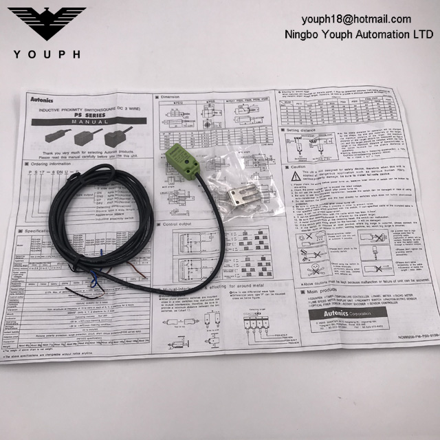 Autonics PSN17-5DN PSN17-5DN-F Sensor de proximidad rectangular delantero