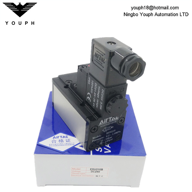 AIRTAC ESV210 ESV220 ESV230C ESV230E ESV230P Válvula solenoide estándar ISO