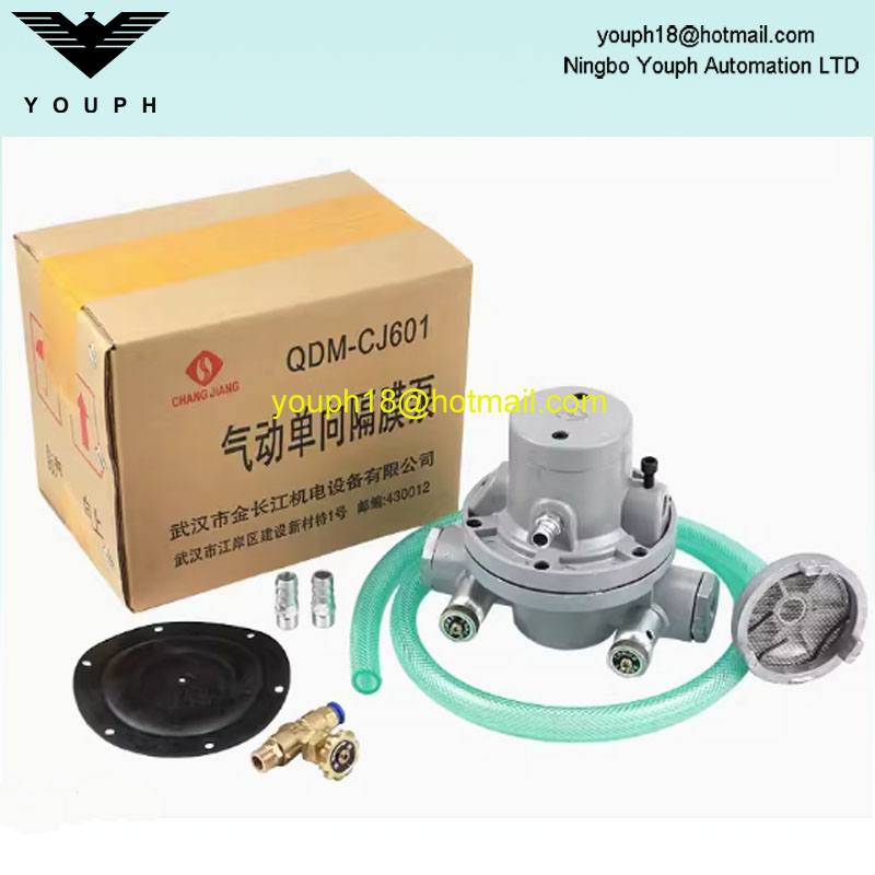 Bomba de diafragma neumático de Changjiang QDM CJ601S Machina de impresión de papel Bomba de tinta de aleación de aluminio