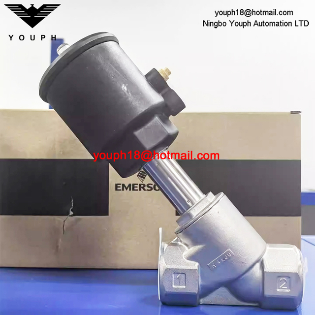 EMERSON ASCO E290A082 tamaño 32 mm G 1-1/4 'VÁLVULA de asiento en ángulo de acero inoxidable normalmente cerrada para alta temperatura