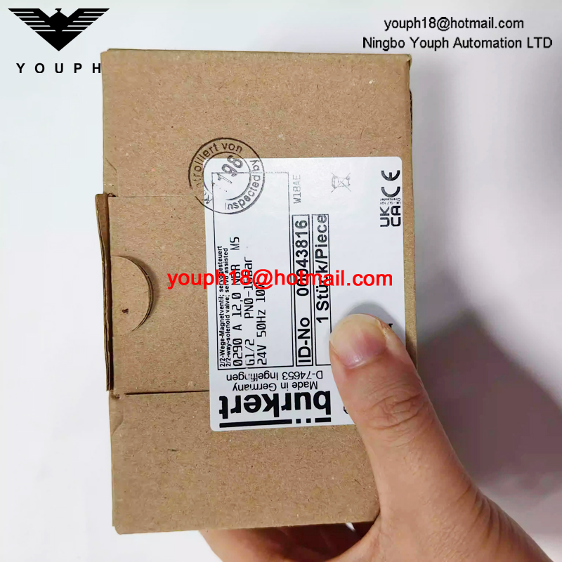 Burkert 00043816 0290 A 12,0 NBR MS 24V 50Hz 10W G1/2' Electroválvula de latón normalmente cerrada servocontrolada