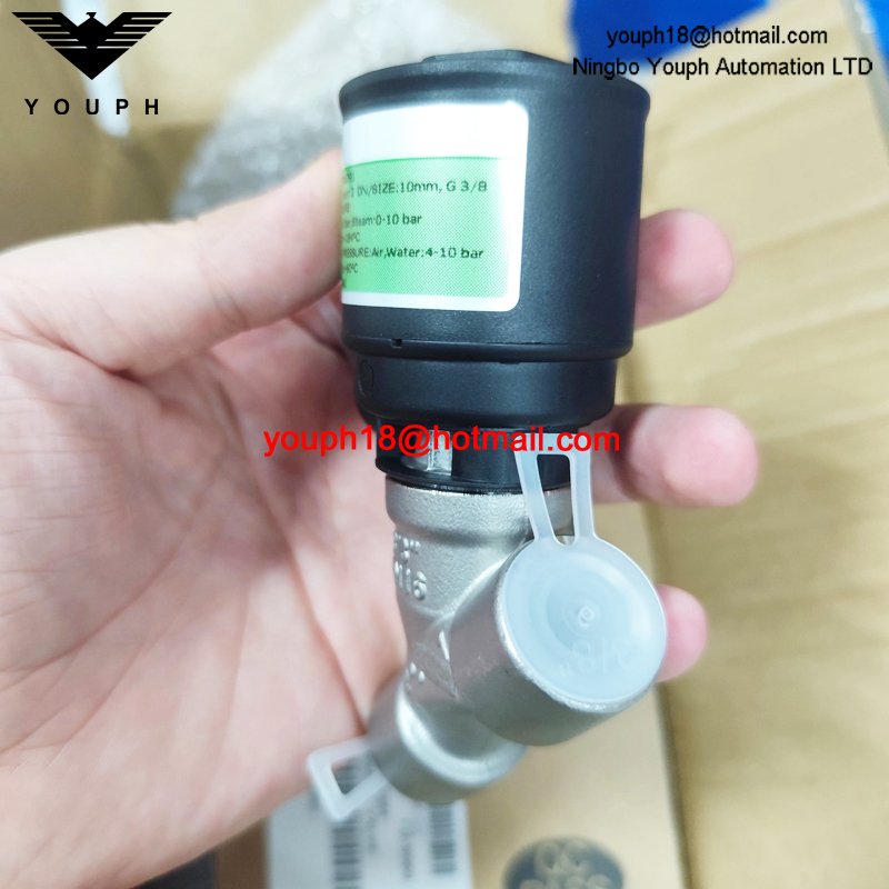 ASCO EMERSON E290A791 VÁLVULA de asiento en ángulo de acero inoxidable de tamaño 10 mm G3/8'