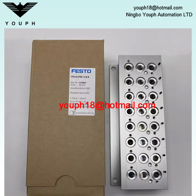 Festo CPE18-PRS-3/8-8 543845 8 Posiciones de válvulas Bloque múltiple