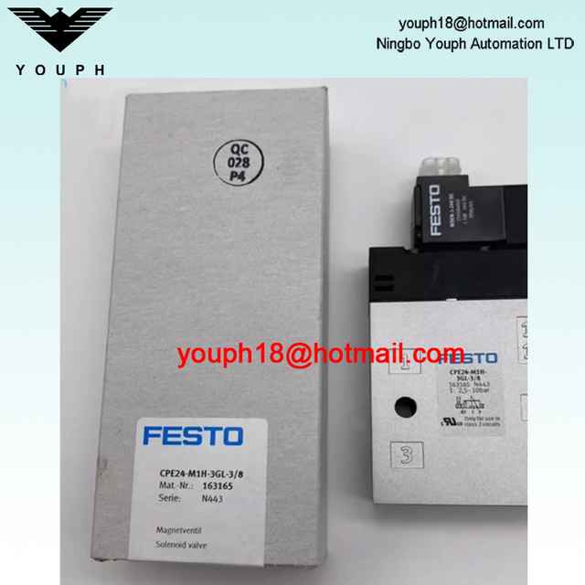 Festo CPE24-M1H-3GL-3/8 163165 2500 L/min G3/8 Válvula solenoide