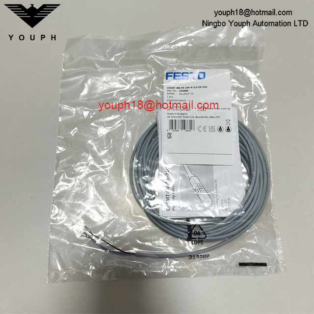 Festo CRSMT-8M-PS-24V-K-5,0-OE-EX2 574380 PNP Sensor de proximidad