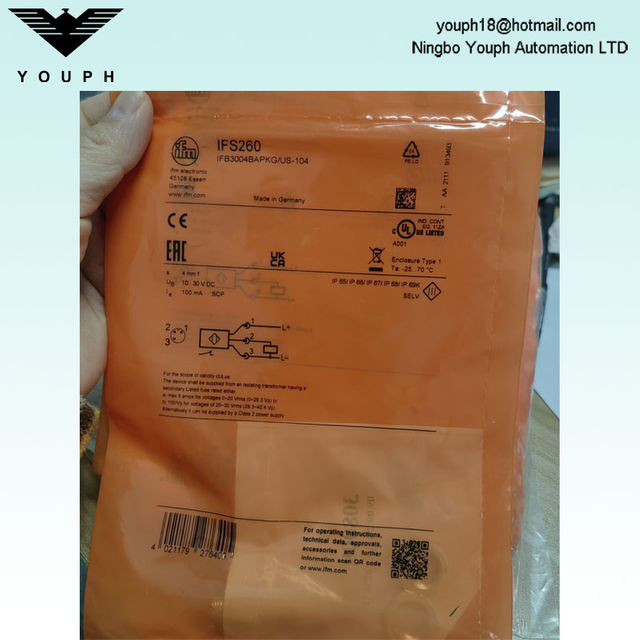 IFM IFS260 IFB3004BAPKG/US-104 Sensor inductivo