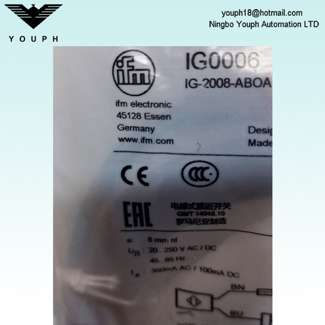 IFM IG0006 IG-2008-ABOA Sensor inductivo