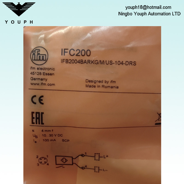 IFM IFC200 IFB2004Barkg/M/US-104-DRS Sensor inductivo