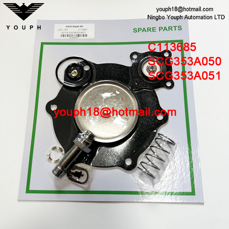 ASCO C113685 SCG353A050 SCG353A051 2 '2-1/2 ' Válvulas de pulso Kit de reparación de diafragma Buna-N