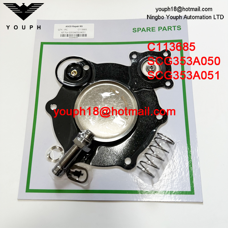 ASCO C113685 SCG353A050 SCG353A051 2 '2-1/2 ' Válvulas de pulso Kit de reparación de diafragma Buna-N